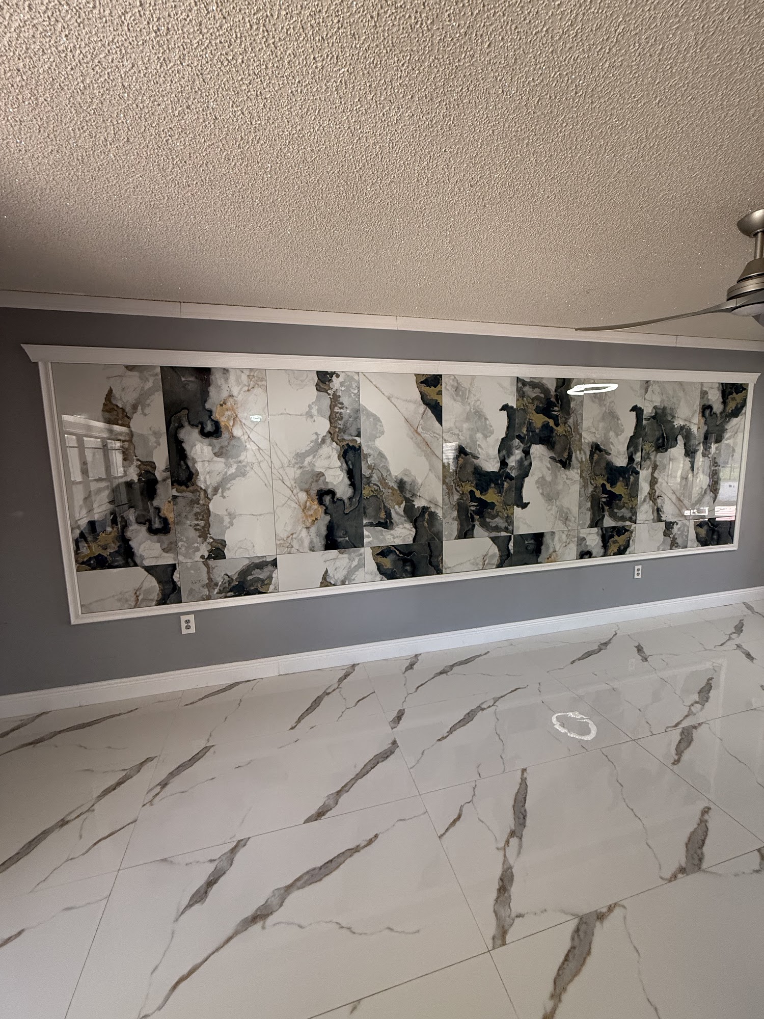 Feature wall installation before and after by Lanin Tile LLC — after