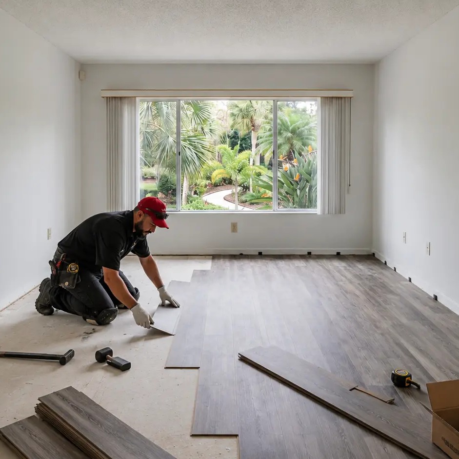 LVP Flooring Installation by Lanin Tile LLC