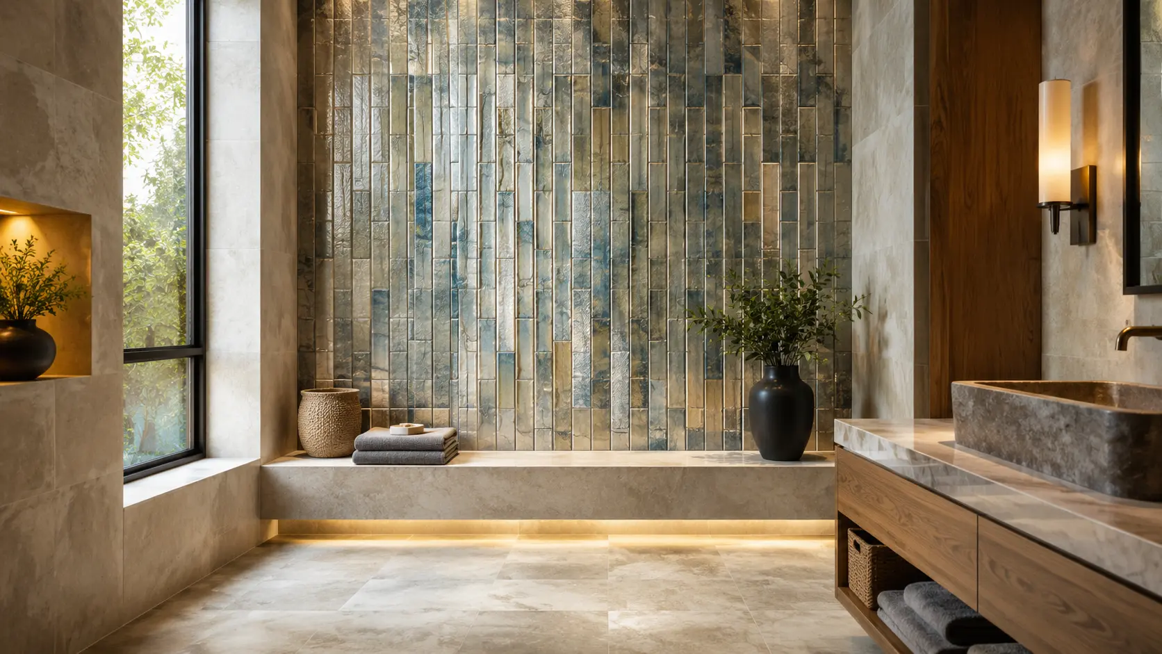 Custom tile and restoration project by Lanin Tile LLC