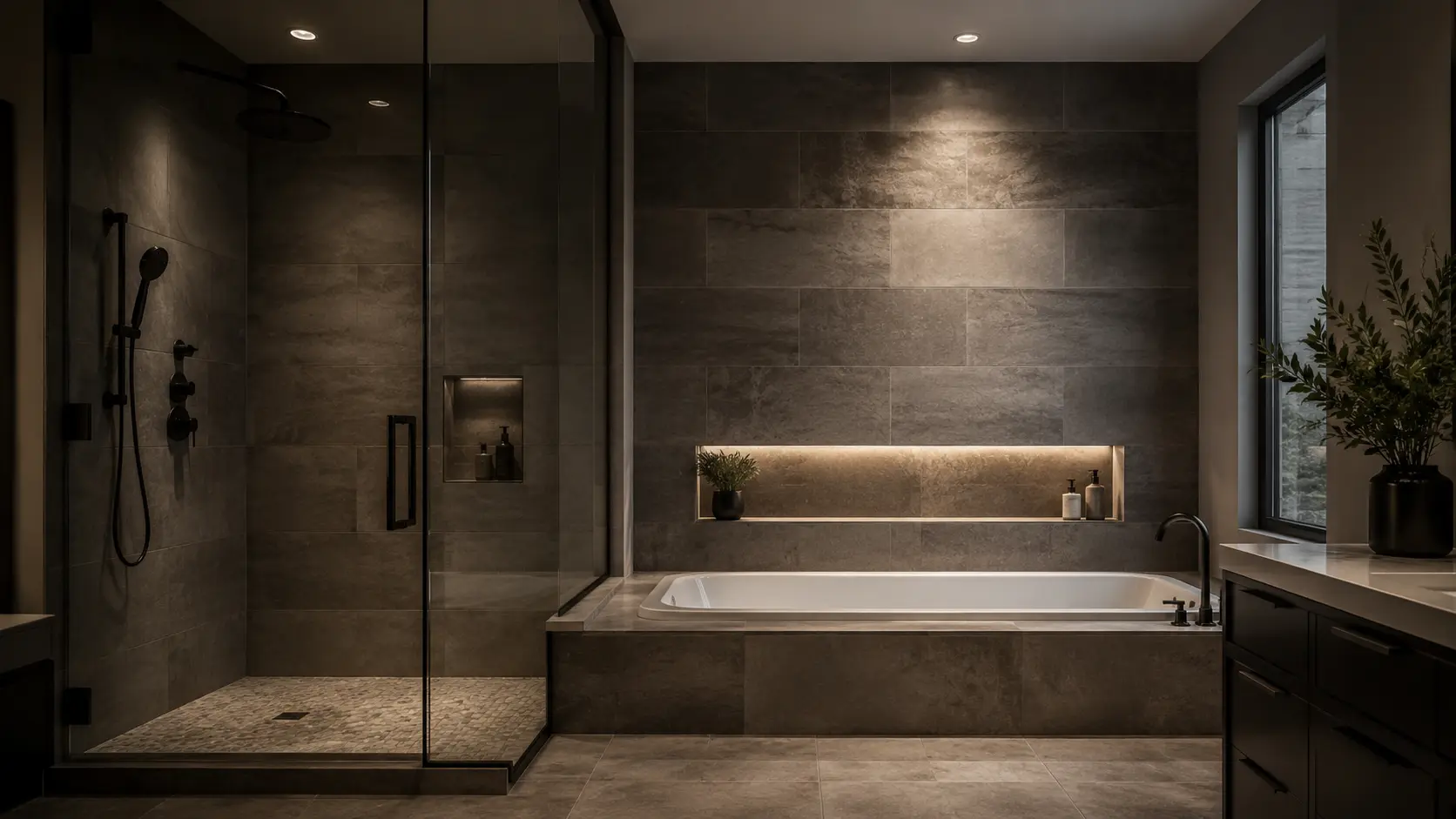 Bathroom tile project by Lanin Tile LLC